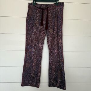 Stone Flowers Women’s Medium Floral Romantic Sweatpants Y2K 2000s